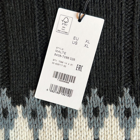 Bogner Fire + Ice Malte Mens Black & Grey Pullover Sweater XL NEW - Picture 10 of 11